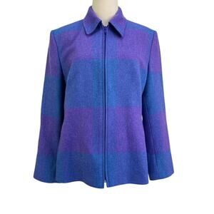 Triona Design Donegal Handwoven Ireland Wool Full Zipper Jacket